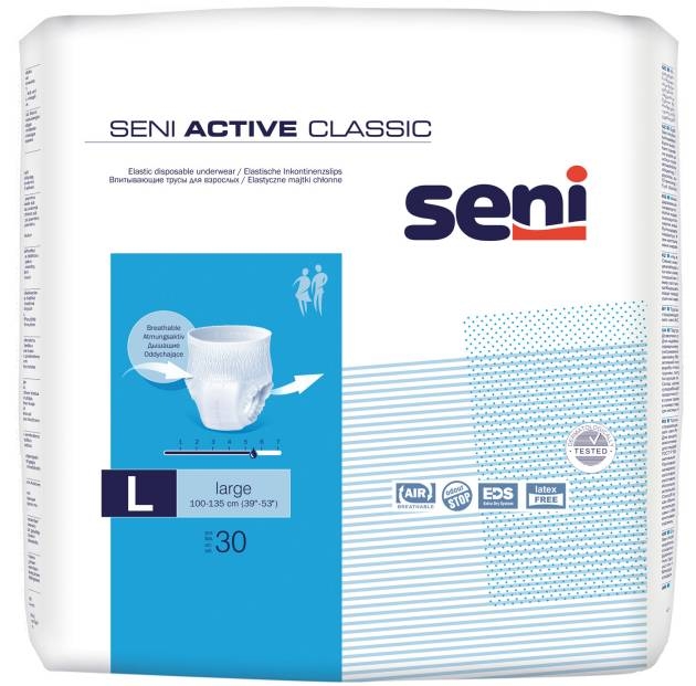 Seni Active Classic Pants large ,15.25.31.5031 ,30er Packung
