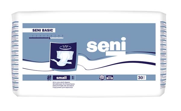 Seni Classic Basic Windelhose small Gr.1 , weiss, 15.25.31.0028 , 30er Packung