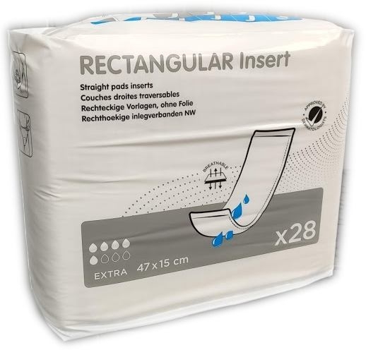 Rectangular Insert pad EXTRA Rechteckige Vorlagen ohne Folie 47x15cm ,28er Packung