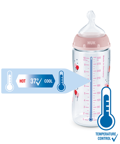 NUK First Choice Plus Babyflasche mit Temperature Control Anzeige 300ml Flasche