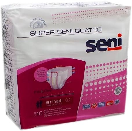 Super Seni Quatro Windel small Gr.1 rosa, 15.25.31.6018 , 10er Packung