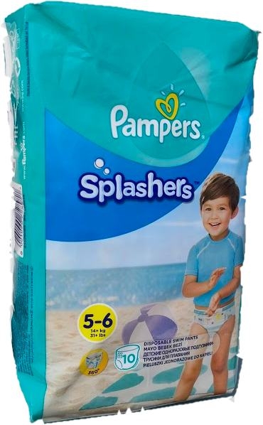 PAMPERS Splashers SchwimmWindel Gr.5-6 +14kg , 10er Packung