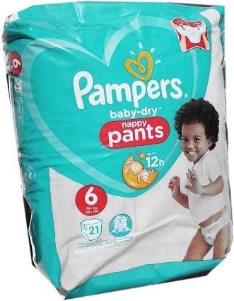 Pampers Baby Dry PANTS Gr.6 Extra Large 15+ kg 21er Packung
