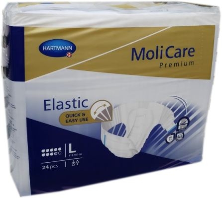 Molicare Premium Elastic 9 Tropfen maxi, large weiss/dklblau ,15.25.31.8037 ,24er Packung