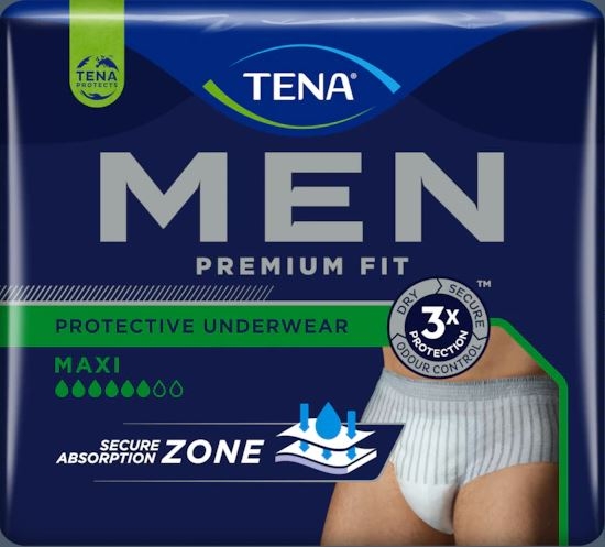 Tena Men Premium Fit Protective Underwear Maxi L/XL ,15.25.31.5055 ,10er Packung
