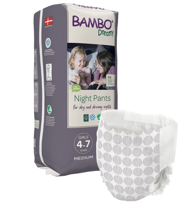 Bambo Dreamy Night Pyjama Pants Girls 4-7 Jahre 15-35 kg ,10er Packung