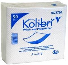 Kolibri Wisch-/Pflegetuch 3lg 40x36cm 50er Pkg.