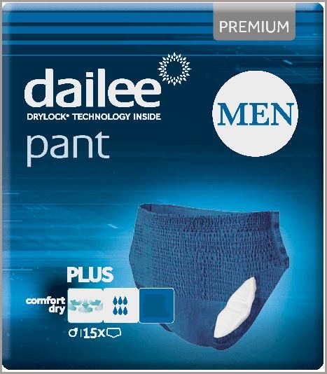 Dailee Pants MEN Premium Blue Gr. M , 15.25.31.5003, 15er Packung
