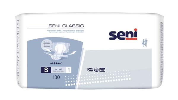 Seni Classic TAG Windel small Gr.1,blau ,15.25.31.3032 ,30er Packung
