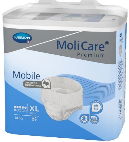 Molicare Mobile 6 Gr.XL xlarge , weiss/blau ,15.25.24.2005 ,14er Packung