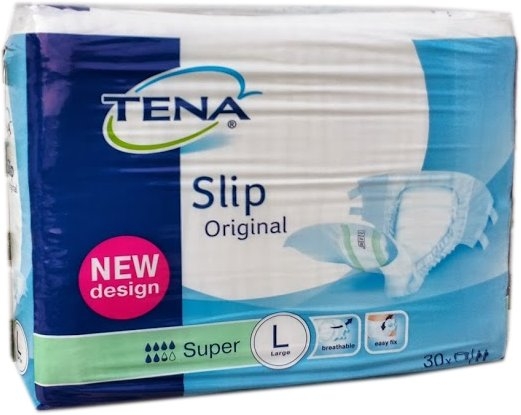 Tena Slip Original Super , large ,weiss/gruen ,15.25.31.8071 ,30er Packung