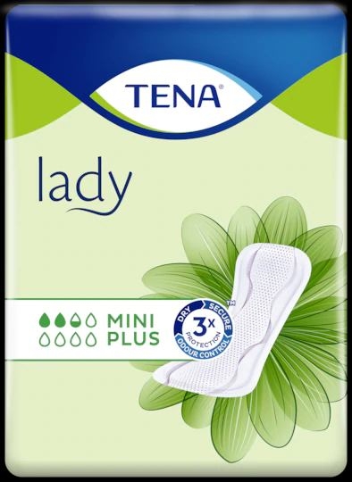 Tena Lady mini plus Einlage, 15.25.30.5057, 16er Packung