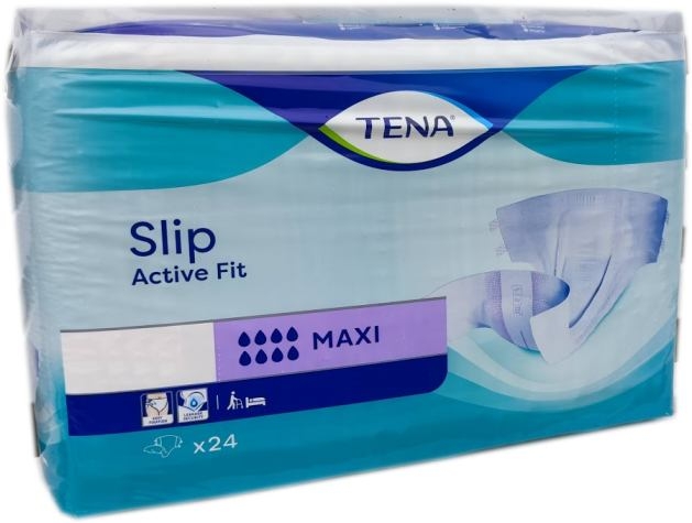 Tena Slip Active Fit Maxi , small ,weiss/lila ,15.25.03.0046 ,FOLIE 24er Packung