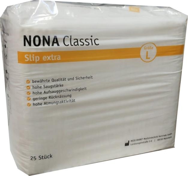 Nona Classic Slip extra large , weiss 25er Packung