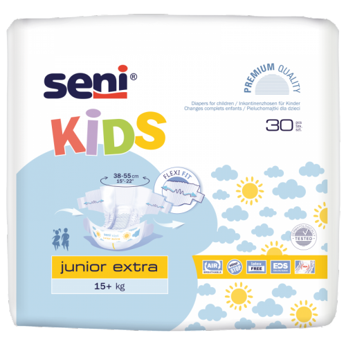 Seni Kids Junior Extra Windel , weiss/blau ,15.25.03.6002 ,30er Packung