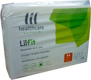lil healthcare suprem LILFIT T3 ExtraPlus large,Windel weiss/rot, 15.25.03.2108, 24er Packung