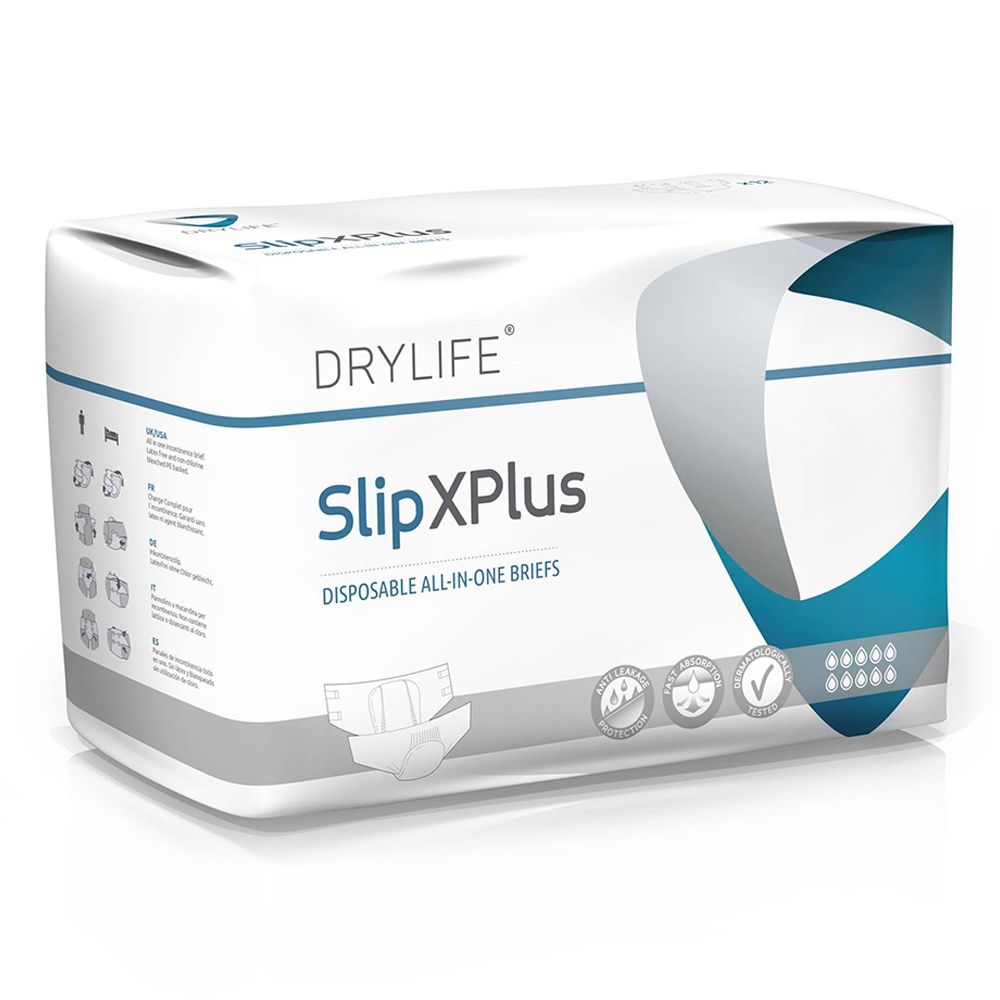 Drylife Slip X-PLUS Large , Nacht ,weiss ,12er Packung