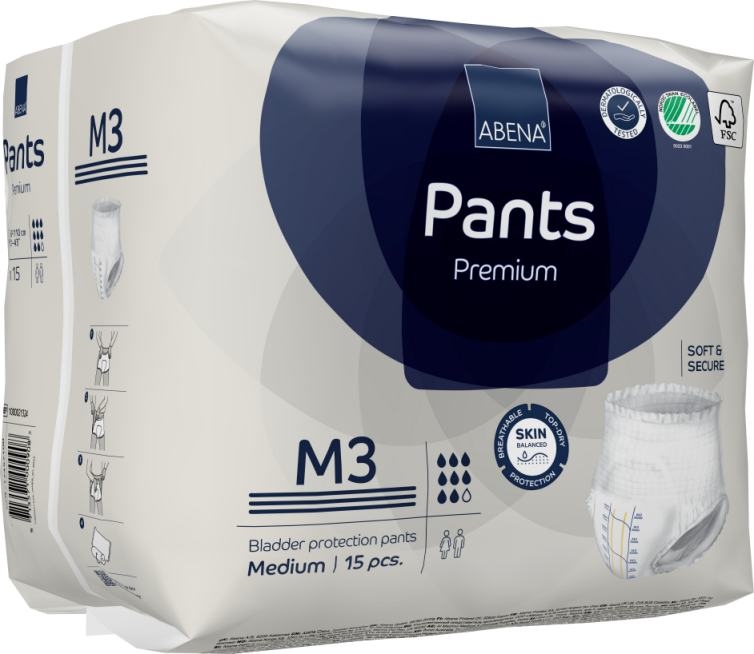 Abena Pants Premium M3 , medium, 15.25.03.1181, 15er Packung