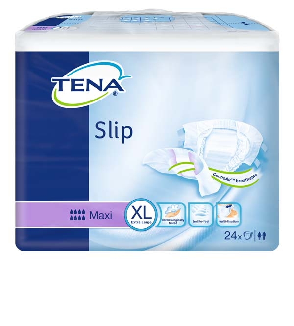 Tena Slip Maxi ,XLarge ,weiss/lila ,15.25.31.8030 ,CottonFeel 24er Packung