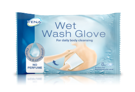 Tena Wet Wash Glove parfuemfrei 8er Packung