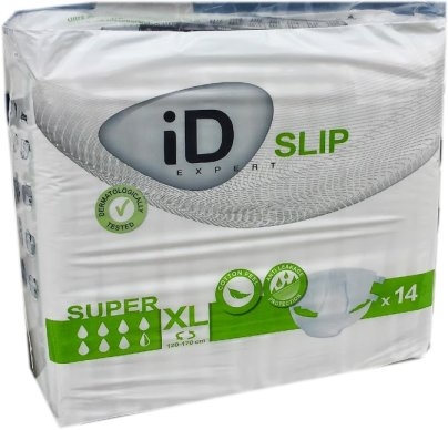 ID Expert Slip Super XL ,weiss/gruen ,CottonFeel ,15.25.31.8064 ,14er Packung