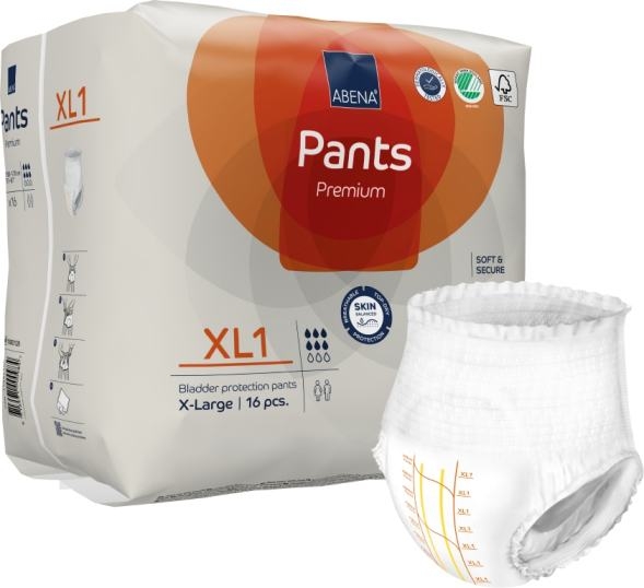 Abena Pants XL1, xlarge, 15.25.03.8091, 16er Packung