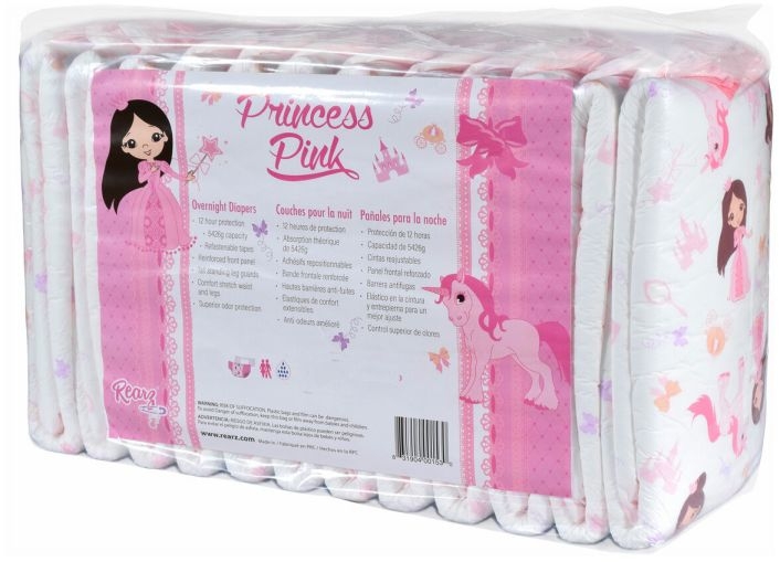 NEW Princess Pink Windelhose xlarge bunt rosa, 10er Packung