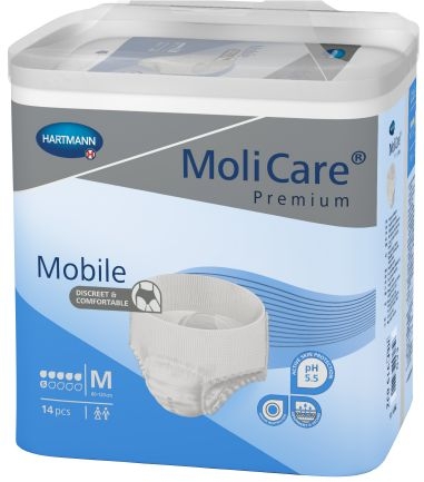 MoliCare Mobile 6 Gr.M medium ,weiss/blau ,15.25.24.1005 ,14er Packung
