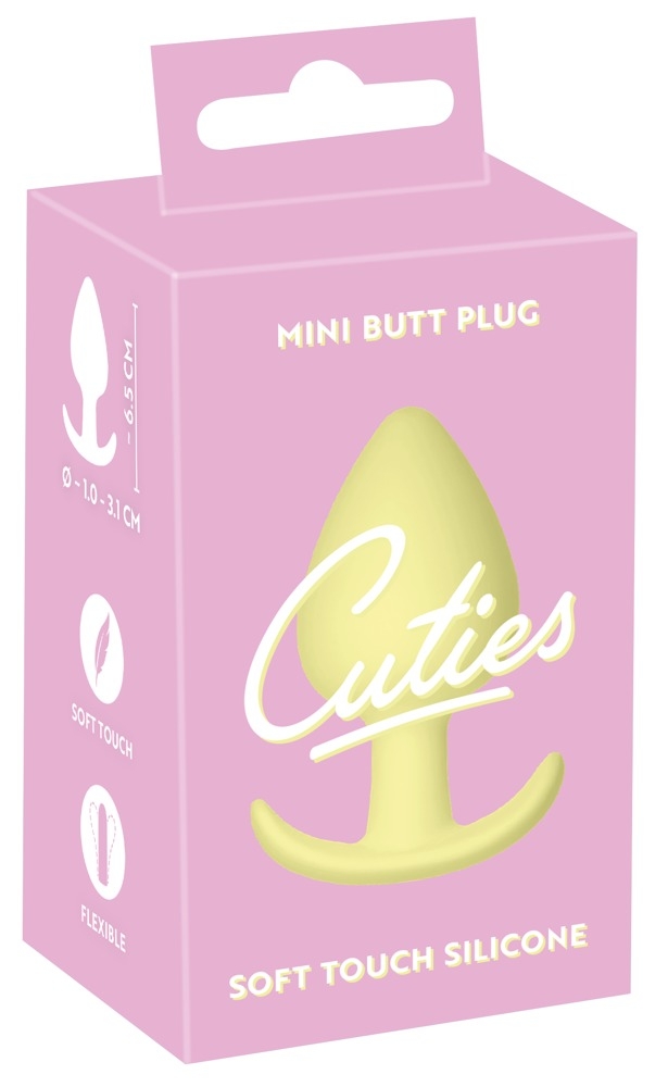 Cuties Mini Butt Plug gelb 6,5cm
