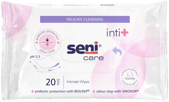 Seni Care inti+ Feuchttuecher 20 Stueck Packung