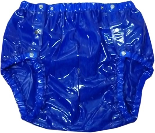 SUPRIMA 1250 Blau transparent PVC Plastik - Inkontinenz-Slip Gummihose  Schwedenknöpfer Windelhose - auf Lager