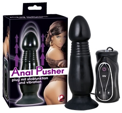 Anal Pusher Plug m. Vibration