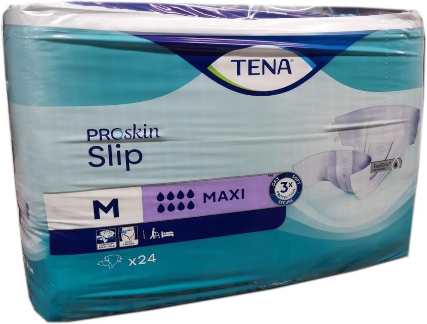 Tena Slip Maxi , medium ,weiss/lila ,15.25.31.7030 ,CottonFeel 24er Packung