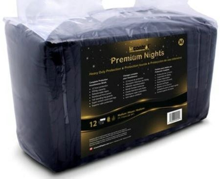 InControl Premium Night Windelhose medium schwarz , 12er Packung