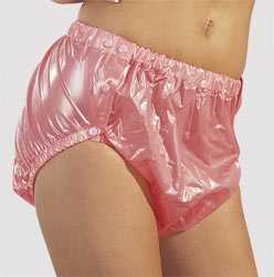 X Fetish PVC Windelslip rosa-transparent M/L