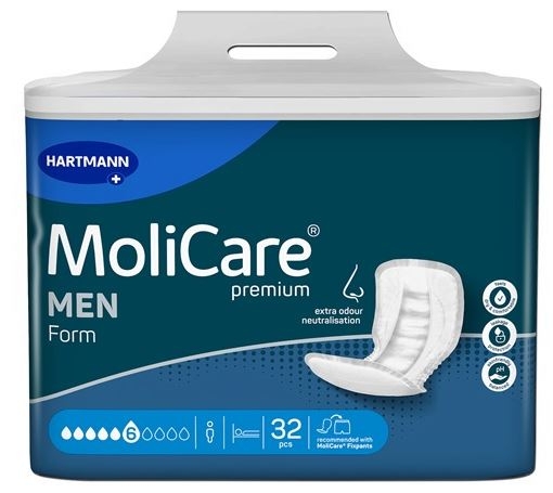 Molicare Premium Form MEN Formvorlage extra plus 32er Packung ,weiss , 15.25.30.2046
