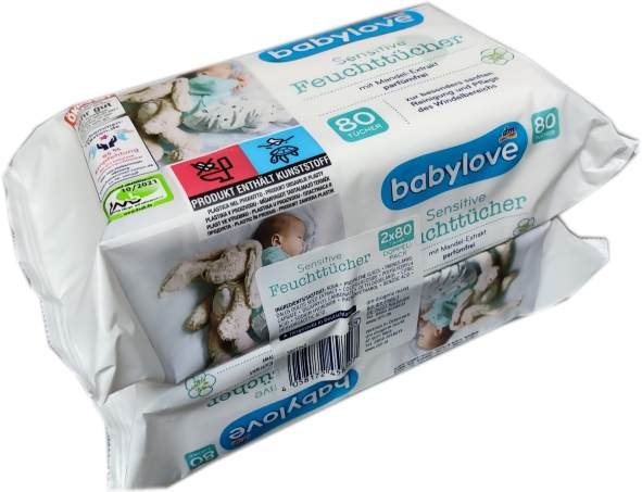 BabyLove Sensitive Feuchtpflegetuecher 2x80er Packung