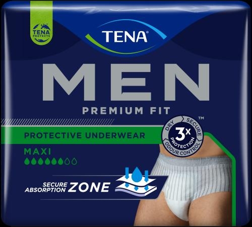 Tena Men Premium Fit Protective Underwear Maxi L/XL ,15.25.31.0000 ,10er Packung
