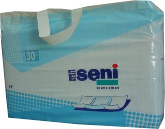 Seni Soft Super Krankenunterlagen 90x170cm mit Seitenfluegel ,19.40.05.5056 ,30er Packung