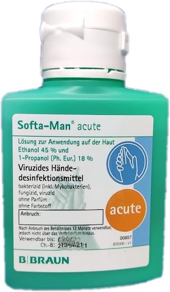 Softa Man Acute Haendedesinfektion 100ml Kittelflasche